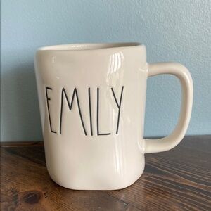 Rae Dunn White “Emily” Ceramic Mug